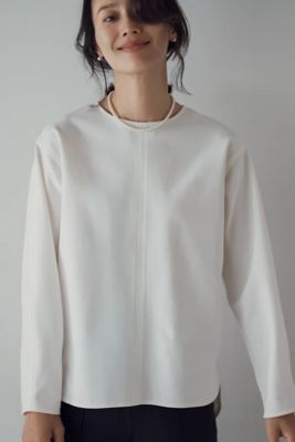 Fine－Jersey Center－Stitch pullover